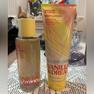 (Inventory 40) Vanilla & Dream Sun-Splashed Body Lotion and Mist Set